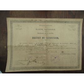 Brevet De Canonnier