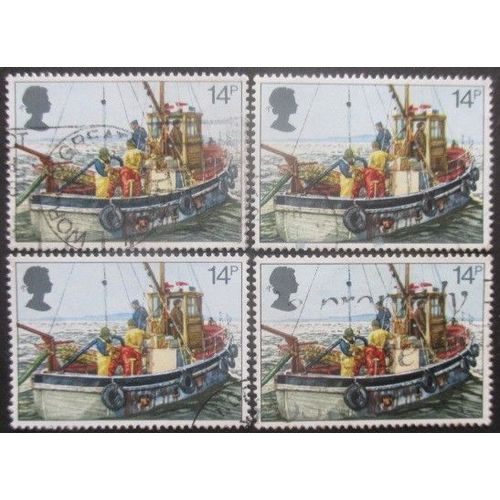 Royaume-Uni N°1007 X 4 Oblitéré