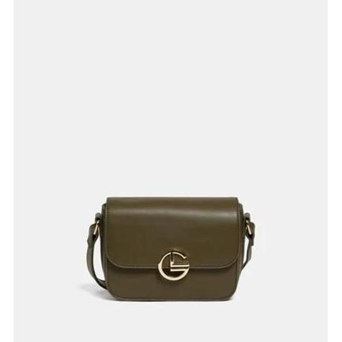 Galeries Lafayette - Sac besace crossbody Morgane enduit lisse - Vert