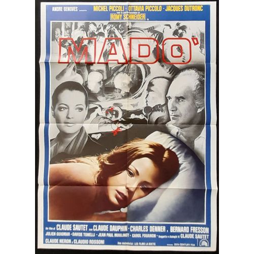 Romy Schneider - Mado - Film 1976 De Claude Sautet Avec Romy Schneider, Michel Piccoli - Affiche De Cinéma Originale Italienne 140x100 Cm - Italian Movie Poster