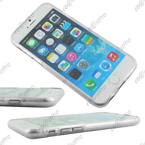 Ebeststar ® Pour Apple Iphone 6 Écran 4.7" - Film + Housse Etui Coque Silicone Gel Motif S-Line Souple, Couleur Transparent