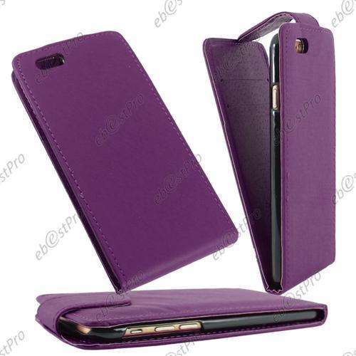 Ebeststar ® Pour Apple Iphone 6 Plus Écran 5.5" - Film + Housse Coque Etui Simili Cuir À Rabat Vertical, Couleur Violet