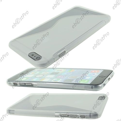 Ebeststar ® Pour Apple Iphone 6 Plus Écran 5,5" Etui Housse Coque S-Line Silicone Protection En Gel + Film Protecteur D'écran, Couleur Transparent