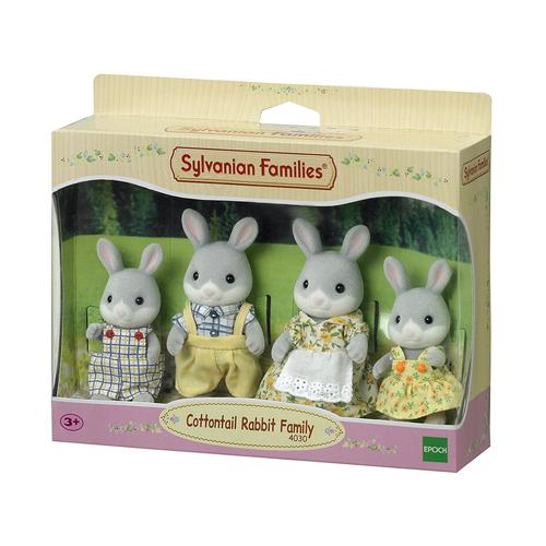 Figurine la famille Lapin crème de Sylvanian Families