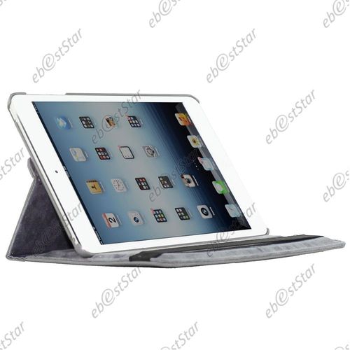 Ebeststar ® Etui Pu Cuir Coque Housse Rotative 360° + Film Protecteur D'écran Pour Apple Ipad Mini Retina / Ipad Mini 2 / Ipad Mini (Wi-Fi, 3g, Cellular ...), Couleur Gris