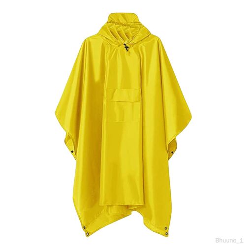 Poncho Pluie Imperméable Léger 140x210cm – Unisexe Camping Randonnée Vélo Pêche