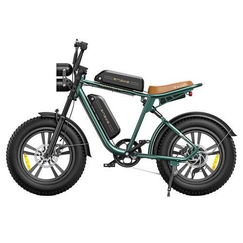 Engwe M20 Vélo Électrique 20 * 4.0 '' Gros Pneus 750w Moteur Sans Balai 45km / H Vitesse Maximale 48v 13ah Batterie 75km Gamme Shimano 7 Vitesses Double Frein À Disque Systèmes À Double Choc - Vert