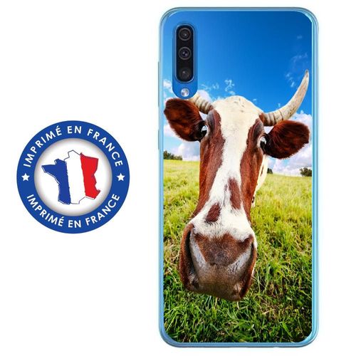 Coque Souple Pour Samsung Galaxy A70 Avec Impression Motifs Vache