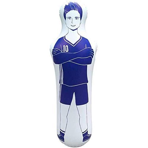 160cm Football Training Gonflable Dummy-Football Training Goal Gardien Stand Tumbler-Tumbler Air Mannequin Defender-Bleu