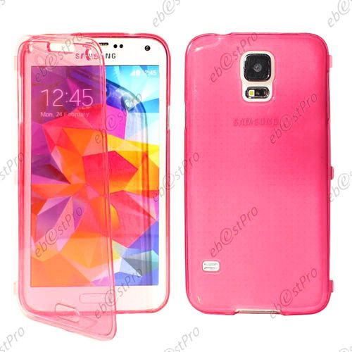 Ebeststar ® Housse Etui Coque Portefeuille Livre Silicone Gel + Film Protection D'écran Pour Samsung Galaxy S5 Sm-G900f G900, Octa-Core Sm-G900h, Couleur Rose