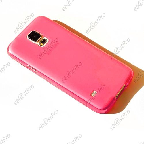 Ebeststar ® Etui Portefeuille Rabattable Livre Housse Coque Silicone Gel + Film Protection D'écran Pour Samsung Galaxy S5 Sm-G900f G900, Octa-Core Sm-G900h, Couleur Rose