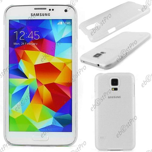 Ebeststar ® Coque Tpu Rigide Motif Mesh Pour Samsung Galaxy S5 G900f, Couleur Blanc