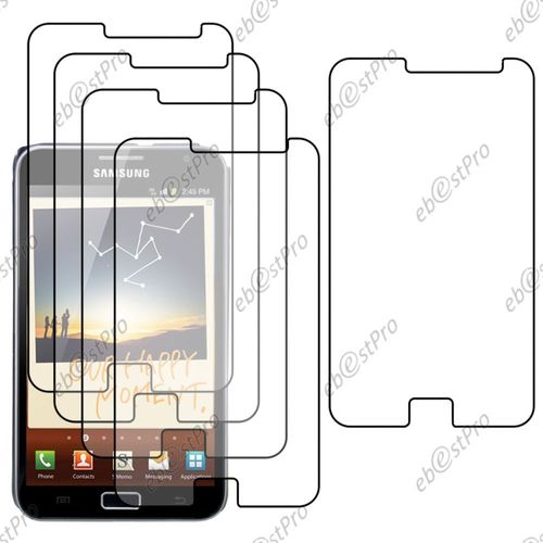 Ebeststar ® Lot X5 Protection Film D'écran Anti Rayures Anti Traces Pour Samsung Galaxy Note I9220, N7000