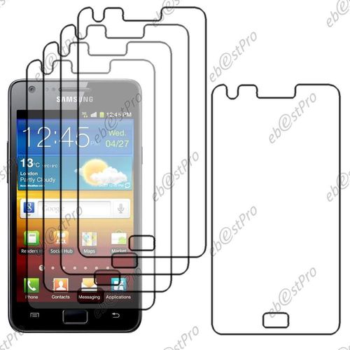 Ebeststar ® Lot X5 Film Protection D'écran Anti Rayures Protecteur Transparent Pour Samsung Galaxy S2 I9100