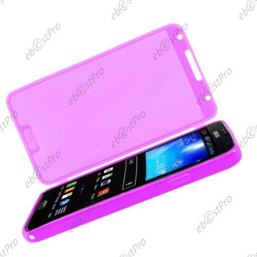 Ebeststar ® Etui Portefeuille Rabattable Livre Housse Coque Silicone Gel + Film Protection D'écran Pour Samsung Galaxy Note 3 Gt-N9000, N9002, N9005, Couleur Rose