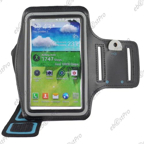 Ebeststar ® Brassard Sport Néoprène Housse Coque Etui De Protection Armband Case Pour Samsung Galaxy Note 4 N910f, Couleur Noir