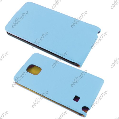 Ebeststar ® Pour Samsung Galaxy Note 4 N910f Etui Pu Cuir Rabattable Housse Coque Ultra Slim + Film Protection D'écran, Couleur Bleu