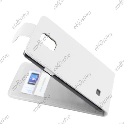 Ebeststar ® Housse Simili Cuir À Clapet Coque Etui + Film Protection D'écran Pour Samsung Galaxy Note 4 N910f, Couleur Blanc