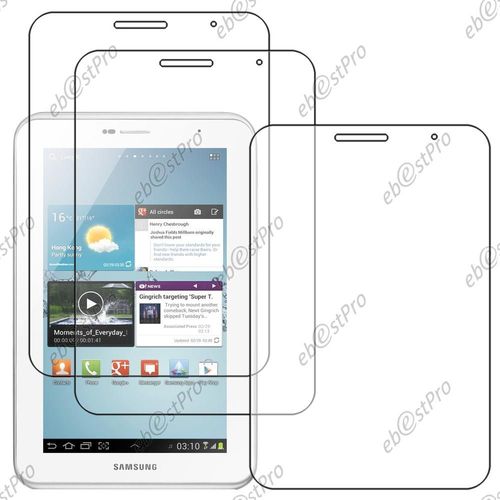 Ebeststar ® Lot X3 Film Protection D'écran Anti Rayures Protecteur Transparent Pour Samsung Galaxy Tab 2 7.0 / Gt-P3110 P3100