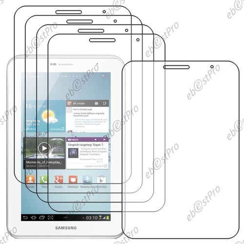 Ebeststar ® Lot X5 Film Protection D'écran Anti Rayures Protecteur Transparent Pour Samsung Galaxy Tab 2 7.0 / Gt-P3110 P3100