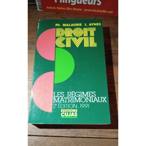 Cours De Droit Civil - N° 5 - Les Régimes Matrimoniaux
