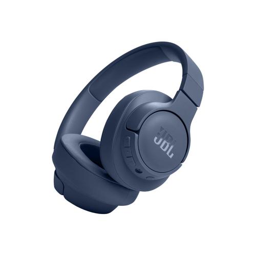 JBL TUNE 720BT - Écouteurs avec micro - circum-aural - Bluetooth - sans fil, filaire - jack 3,5mm - bleu