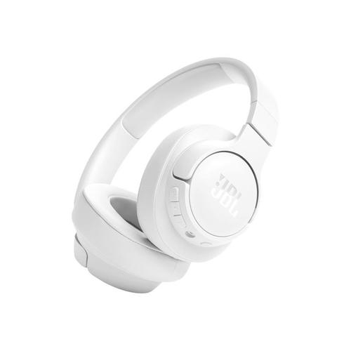 JBL TUNE 720BT - Écouteurs avec micro - circum-aural - Bluetooth - sans fil, filaire - jack 3,5mm - blanc