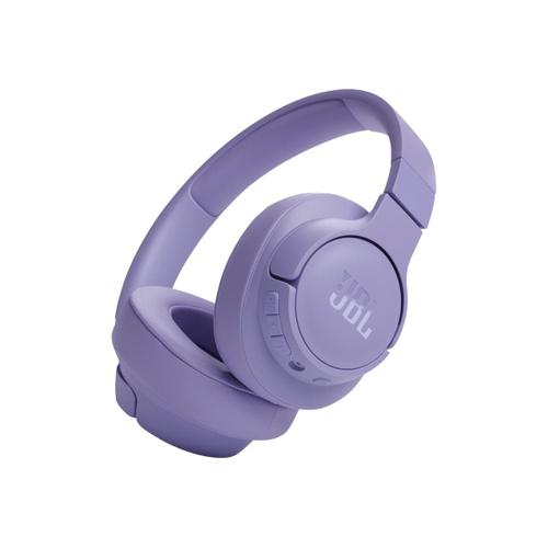 JBL TUNE 720BT - Écouteurs avec micro - circum-aural - Bluetooth - sans fil, filaire - jack 3,5mm - violet