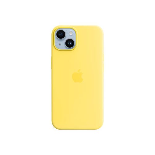 Apple - Coque De Protection Pour Téléphone Portable - Compatibilité Avec Magsafe - Silicone - Jaune Canari - Pour Iphone 14