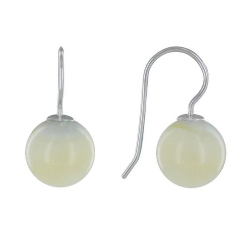 Boucles D'oreilles Argent Billes De Nacre