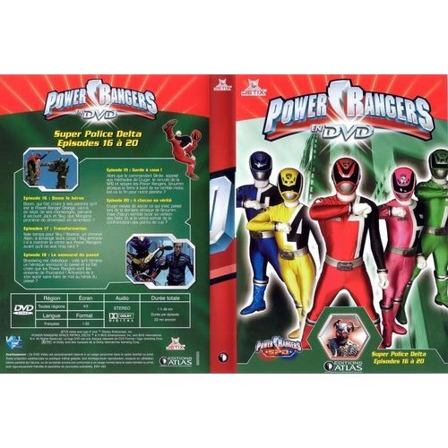 Power Rangers - Super Police Delta -  Dvd   Toute Zone  - Episode 16 A 20 - Duree Totale 1 H 48 - En Audio Francais - Edition Atlas