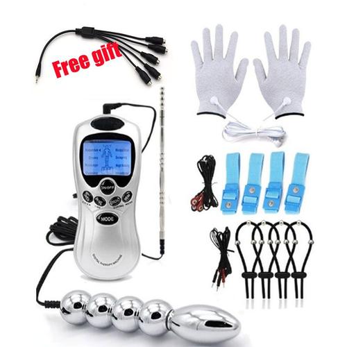 1 Jeu - Électro Choc Anale Bouchon Vaginal Son Urétral Cathéter Dilatateur Cockring Sm Stimulation Électrique Gants E Stim Bdsm Kit De Jouet De Sexe