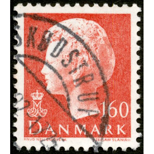 Timbre Oblitéré Danmark, 160