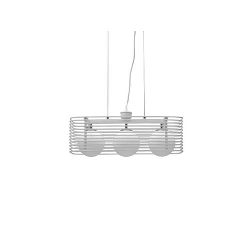 Lampe À Suspension Cage - Blanc - 50 X 50 X 120 Cm