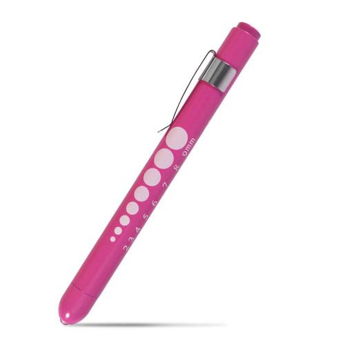 Rose Rouge - Lampe De Poche Portable Réutilisable À Led, Stylo De Premiers Soins Médicaux, Lampe Torche Avec Mesure De La Pupille, Jeu De Diagnostic Pour Médecin Et Infirmière