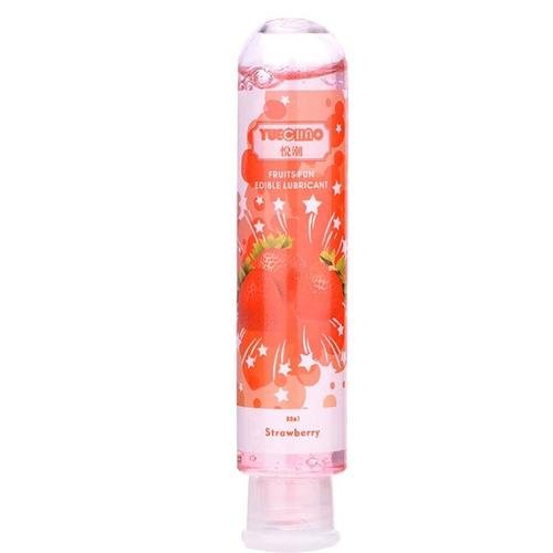 Fraise - Lubrifiant Comestible À Saveur Fruité En Silicone, Huile Lubrifiante Pour Sexe Anal, Vaginal, Oral, Jouet Sexuel, Produits Pour Adultes, Gel De Massage, 80ml