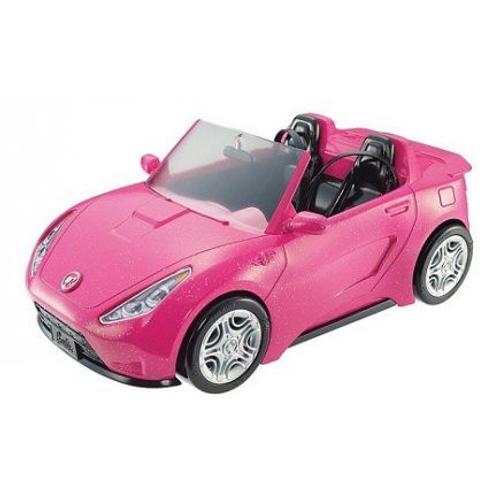 Mattel - Voiture Cabriolet Rose Barbie (Poupée Non Incluse)