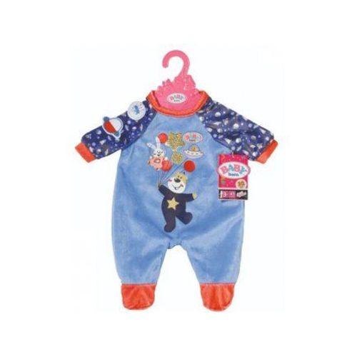 Habit Poupée 39 - 46 Cm : Pyjama Ours Et Lapin Bleu Baby Born - Vêtement Accessoire Poupée Et Poupon Zapf