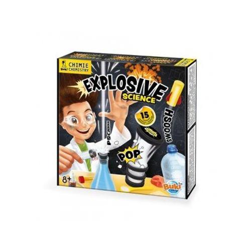 Coffret Science Explosive 15 Experiences Sans Danger - Laboratoire Chimie - Jeu Educatif Et Scientifique - Enfant 8 Ans Et Plus