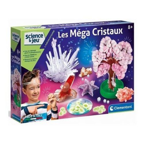 Laboratoire Cree Des Mega Cristaux - Kit Experiences Scientifique - Jeu Science - Mineralogie, Pierres Precieuses