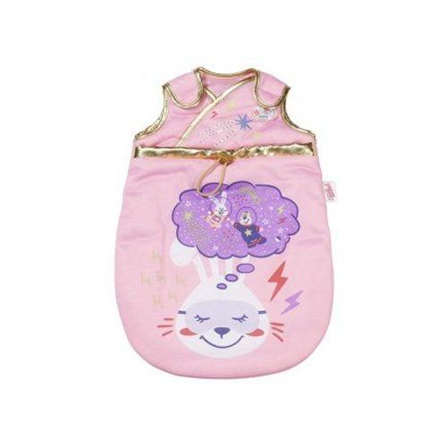 Turbulette Pour Poupon Et Poupee 36-43 Cm - Tissu Reves Imprime Rose Et Or - Baby Born - Gigoteuse, Sac De Couchage