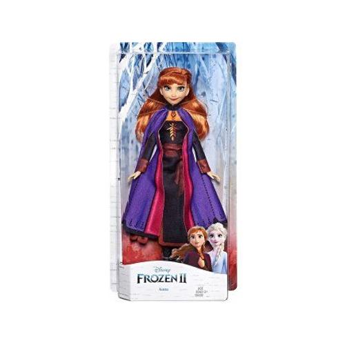 Coffret Poupée Reine Des Neiges Ii : Anna Robe Violet - Pour Disney - Collection Poupee Mannequin - Set Fille + 1 Carte Animaux