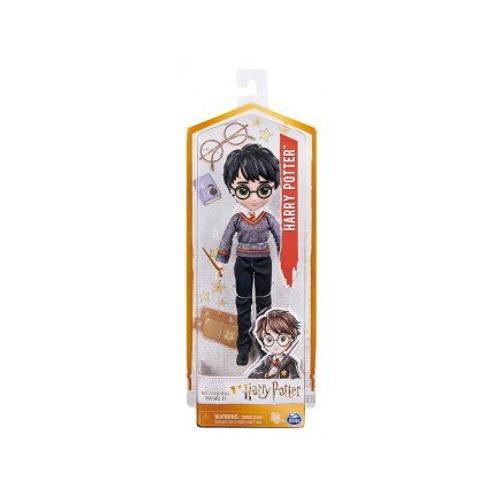 Figurine Poupee Articulee 20 Cm Harry Potter En Tenue Uniforme Avec Baguette Magique - Jouet A Collectionner Et Carte Tigre