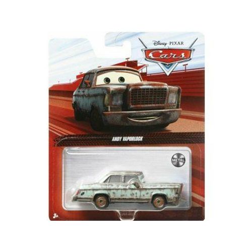 Coffret Voiture Cars : Andy Vaporlock - Set Véhicule Miniature Disney Brune Et 1 Carte Offerte