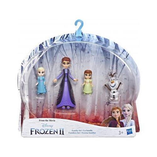 Coffret Poupee Reine Des Neiges Ii : Princesse Iduna Elsa Anna Olaf - Set Collection 4 Mini Poupees Mannequins Et 1 Carte Offerte