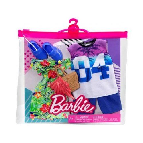 Coffret accessoire Barbie 2 tenues BARBIE : le coffret de 2 tenues