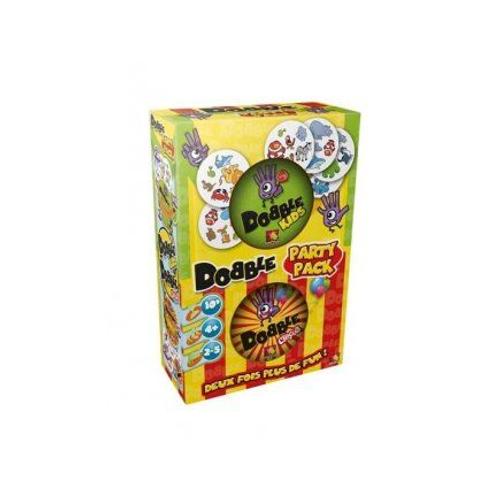 Dobble Party Pack 2 En 1 : Dobble Kids + Dobble Circus - Edition Limitee - Rapide, Observation, Reflexes - Jeux Societe + Carte Tigre