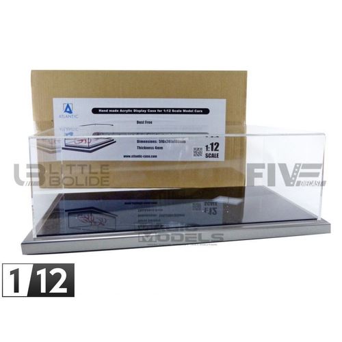 Atlantic Case 1/12 10151 Display Case Show-Case 1/12 - Dieppe Base Metal Noire Acrylique Diecast Modelcar-Atlantic Case