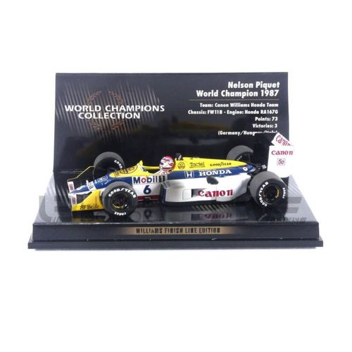 Minichamps 1/43 436876606 Williams Fw11b Dirty Version - World Champion 1987 (N. Piquet) Diecast Modelcar-Minichamps