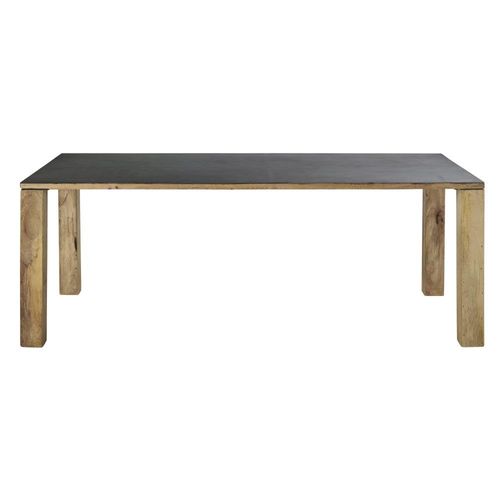 Table À Manger En Manguier Massif Et Métal 8/10 Personnes L200